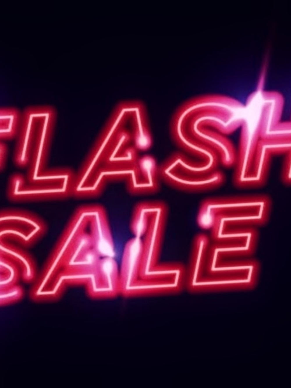 Pink Neon Flash Sale LED Sign -